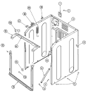 CABINET Diagram and Parts List for MAH55FLBWW  Maytag Washer