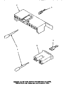 Mixing Valve & Motor Connect Blocks, Terminals & Extractor Diagram and Parts List for LW8463W2 PLW8463W2A Amana Washer