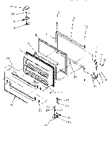 Freezer Door Diagram and Parts List for TV18S4W-P1194902WW  Amana Refrigerator
