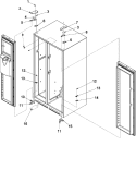 HINGES Diagram and Parts List for XRSS264BW PXRSS264BW1 Amana Refrigerator