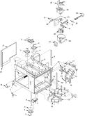 ANTENNAS, BLOWER, DUCTS, Diagram and Parts List for MC23MPT2 P1329606M Amana Microwave