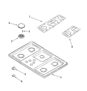 Part Location Diagram of WP74007749 Whirlpool Burner Cap Medium