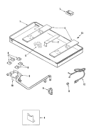Part Location Diagram of WP7527P028-60 Whirlpool Orifice Holder with Spark Igniter - Right Front