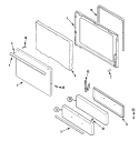 DOOR / DRAWER Diagram and Parts List for LPR1115ADW  Admiral Range