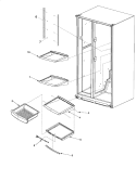Part Location Diagram of 67002375 Whirlpool SHELF- GLI
