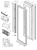 Part Location Diagram of 67001467 Whirlpool DOOR Assembly., FREEZER