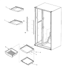 DELI AND REF SHELF Diagram and Parts List for ARSE67RBW PARSE67RBW1 Amana Refrigerator