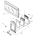 CONTROL PANEL / DOOR ASSEMBLY (ACO1180AS) Diagram and Parts List for ACO1180AS  Amana Microwave