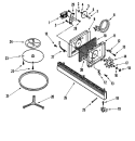 CONVECTION FAN / TURNTABLE Diagram and Parts List for ACO1180AS  Amana Microwave