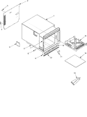 TRAY, GREASE SHIELD, CABINET, Diagram and Parts List for RC17SED P1329119M Amana Microwave