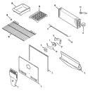 FREEZER COMPARTMENT Diagram and Parts List for GT1723NEHW  Maytag Refrigerator