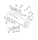 CONTROL PANEL Diagram and Parts List for LAT9457BAE  Maytag Washer