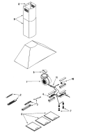 HOOD COMPONENTS (COMPLETE) Diagram and Parts List for JXT8836ADS  Jenn-Air Range Hood