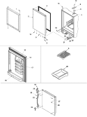 REFRIGERATOR DOOR Diagram and Parts List for PBB1951GRQ PPBB1951GC0 Maytag Refrigerator