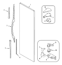 FRESH FOOD OUTER DOOR Diagram and Parts List for KG66U920  Maytag Refrigerator
