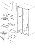 DELI AND REF SHELF Diagram and Parts List for JS2628HEHB PJS2628HHB0 Jenn-Air Refrigerator
