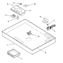 BODY Diagram and Parts List for JEC9536BDB  Jenn-Air Cooktop