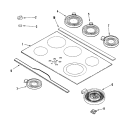 Part Location Diagram of WP8523700 Whirlpool Surface Element - Warming - 100W