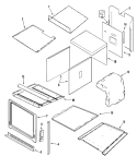 Part Location Diagram of 74008381 Whirlpool PANEL- SID