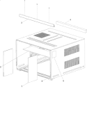 OUTER CASE ASSEMBLY Diagram and Parts List for AAC242SRA PAAC242SRA0 Amana Air Conditioner