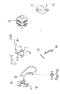 MOTOR, PUMP AND IDLER ASSEMBLY Diagram and Parts List for SAV365ZAWW  Maytag Washer