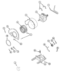 MOTOR & FAN Diagram and Parts List for SDE305DAYW  Maytag Dryer