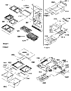 Shelving Assemblies Diagram and Parts List for BG20T2L-P1316303WL  Amana Refrigerator