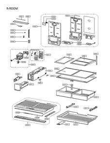 R-Room Diagram and Parts List for 11175032120  Kenmore Refrigerator