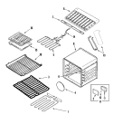 OVEN Diagram and Parts List for JJW8527DDB  Jenn-Air Wall Oven