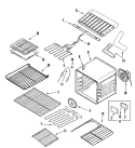 OVEN Diagram and Parts List for JJW9530DDS  Jenn-Air Wall Oven