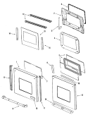 Part Location Diagram of 74005633 Whirlpool GLASS-DOOR