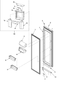 REFRIGERATOR DOOR Diagram and Parts List for ARS9265BB PARS9265BB1 Amana Refrigerator