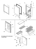 REFRIGERATOR DOOR Diagram and Parts List for XRBR206BB PXRBR206BB0 Amana Refrigerator