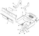 Part Location Diagram of 4026F091-51 Whirlpool PANEL- TOP