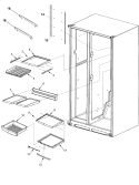 DELI AND REF SHELF Diagram and Parts List for ARSE667BS PARSE667BS1 Amana Refrigerator