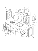 CABINET Diagram and Parts List for AGR5715QDB  Amana Range