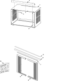 OUTERCASE ASSY Diagram and Parts List for AAC081SRB PAAC081SRB0 Amana Air Conditioner