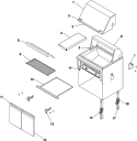 BODY Diagram and Parts List for DBQ30MAD  Dynasty Smoker