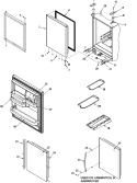 Part Location Diagram of 12655102AP Whirlpool HINGE-DOOR