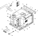 ELECTRICAL COMPONENTS Diagram and Parts List for HDC21RB P1323019M Amana Microwave