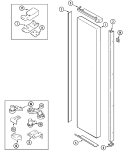 Part Location Diagram of 61004220 Whirlpool PANEL, FRZ. DOOR (Black)