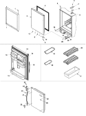 REFRIGERATOR DOOR Diagram and Parts List for ARB190RCB PARB190RCB0 Amana Refrigerator