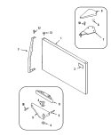 FREEZER OUTER DOOR Diagram and Parts List for ATB1915HRW  Amana Refrigerator