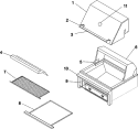 BODY Diagram and Parts List for DBQ42SA  Dynasty Smoker