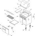 BODY Diagram and Parts List for DBQ30PAD  Dynasty Smoker