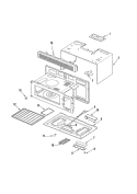 BASE & CAVITY Diagram and Parts List for MMV5156ACS  Maytag Microwave