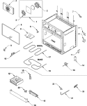 OVEN SECTION Diagram and Parts List for RJDF3683A  Maytag Range