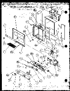 Ice And Water Cavity Diagram and Parts List for SZDE27MPL-P1124403WL  Amana Refrigerator