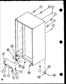 Drain Diagram and Parts List for IC4N-P1110801W-SXS  Amana Refrigerator