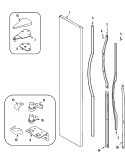 FREEZER OUTER DOOR Diagram and Parts List for GS2327PEHQ  Maytag Refrigerator
